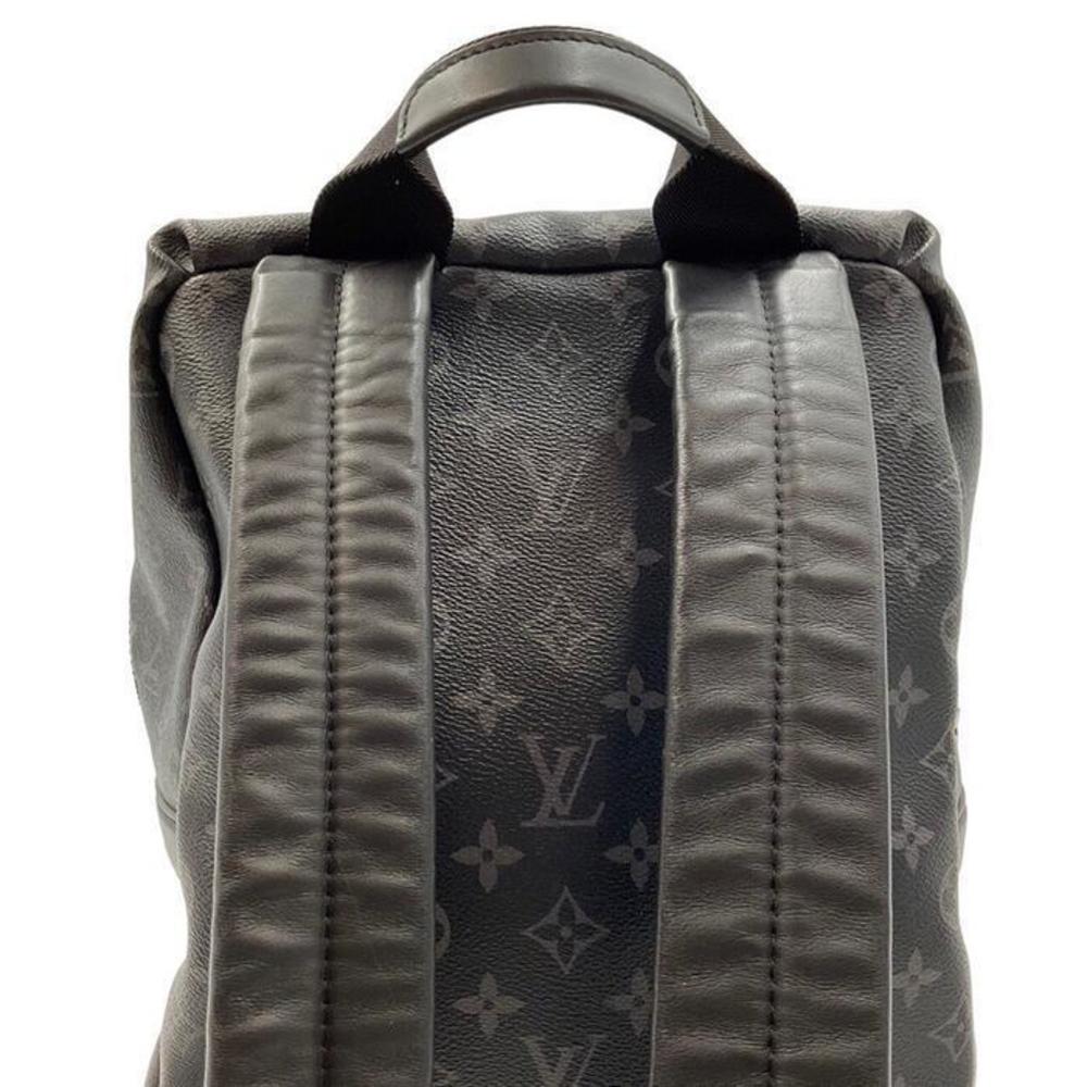 Louis Vuitton Leather Backpack Gray Eclipse Black… - image 2